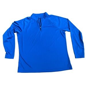 TSLA Men’s medium, blue, zip up pullover shirt